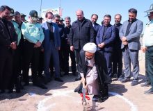 کلنگ احداث کلانتری خیرآباد ورامین با اعتباری بالغ بر ۹۰ میلیارد ریال بر زمین خورد